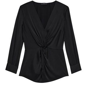 Theory twist front blouse
